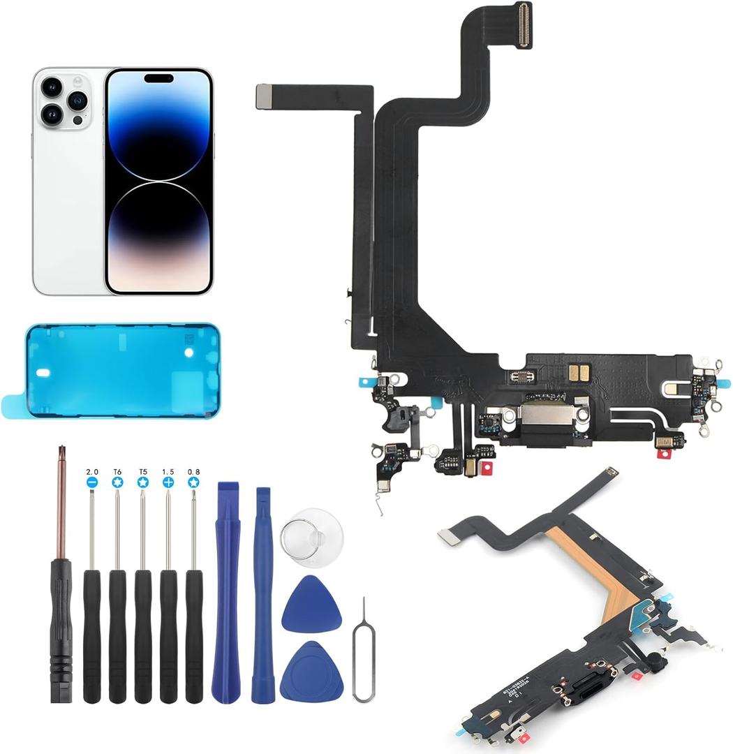 Dock Connector for iPhone 14 Pro Max Charging Port Replacement for iPhone 14 Pro Max USB Charger Board Flex Cable Parts with Tools