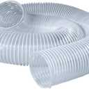 POWERTEC 5" x 10ft  Dust Collection Hose, 5" Dust Collector Hose for Woodworking and Wood Shop Dust Collection System (70220)