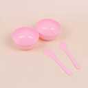 Milisten Pink Mixing Bowl 3.3 Inch Mixer Bowl for Diy Crystal Mud and Glue Crafts Kitchen & Dining Bakeware