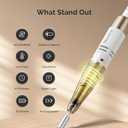 MelodySusie Entry-Level Clip-On Vintage-Style Nail Drill, SC320C 30000RPM Rechargeable E-File for All Manicure Shaping & Gel Removal, Perfect for Training, Nail Art Practice & Home Use