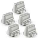 5PCS W11366438 Gas Stove Knob Replacement Compatible with Whirlpool Stove Oven WCG55US0HS00 WCG55US6HS00 WCG77US0HS00, Replaces AP6888134 W11084623 4929319 PS12723935