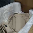 Favoyard Outdoor Deep Seat Cushion Set, 22 x 22 Inch Rainproof & 3-Year Fade Resistant Patio Furniture Cushions, Removable Seat Bottom & Back Cushion Covers with Ties for Chair, Sofa, Couch, Beige