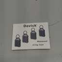 DOVICK- Waterproof Airtag Keychain Holder Case,Screw Full Cover Compatible with Apple Air Tag Tracker Key Ring 4 Pack Black