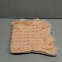 Coberllus Newborn Baby Photography Props Blanket Handmade Knitted Twist Wrap Posing Aid Backdrops for Boy Girls Photography Shoot (Pale Peach)