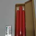 Flameless Taper Candle with Remote Control, 3pack Plastic LED Candles, Flickering Candles Battery Operated,9.2''Classic Tall Candle for Wedding, Party,Christmas,Home Decor Red