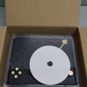 CD Player with Built-in Speakers Bluetooth Input&Output Portable CD Players for Home Music Nostalgic CDs Player with Remote Control Headphone Jack Walnut Brown with Display Screen