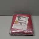 YoungsTex Red Linen Semi Sheer Curtains 63 Inch Length - Light Filtering Drapes with Back Tab Rod Pocket Lightweight for Living Room Window, 2 Panels, 52 X 63 Inch