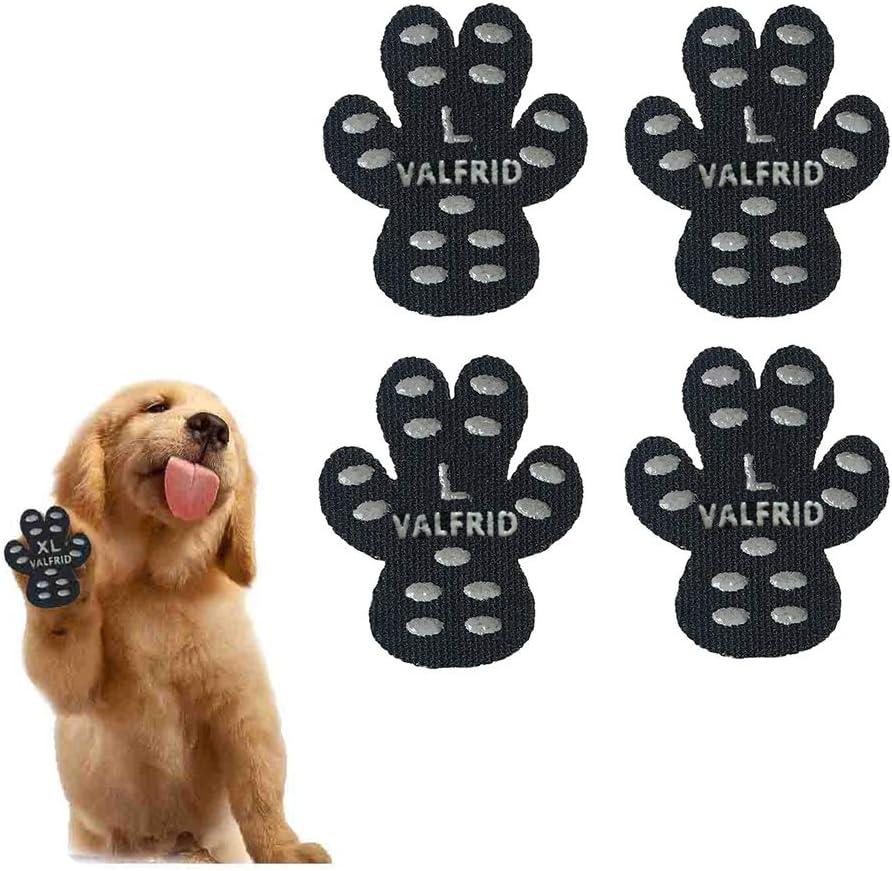 Dog Paw Protector Anti-Slip Grips to Keeps Dogs from Slipping On Hardwood Floors,Disposable Self Adhesive Resistant Dog Shoes Booties Socks Replacemen L 24 Pieces (L (2" x1.72",21-40 lbs))