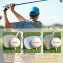 2 x Golf Training Grip Aid - Golf Swing Trainer Tool Posture, Non-Slip Swing Aid for Accuracy & Control, GolfClub Swing Grip Pad for Outdoor/Indoor Golf Grip Practice (with Storage Bag)