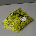 2-Pack Baby On Board Sign Stickers - Cute & Essential Baby Gift - Bright Yellow, Safety Signs for Car, Truck, Van, Bumper - 5"x5" (Line Baby)