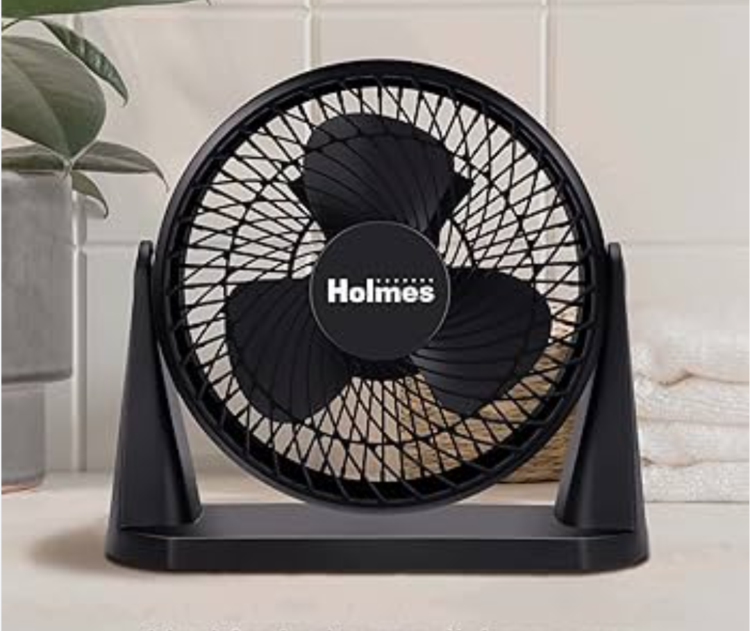 Holmes Blizzard Air Circulator Fan, 3 Speeds, 90° Tilt, Removable Grill
