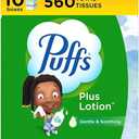 Puffs Plus Lotion Facial Tissue, 10 Cube Box, 56 Tissues Per Box