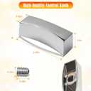 Chrome Knob Dial for Gas Control Valve, Fit for D-Shape Valve Stem Design Gas Control Valve Stove Range Oven Griddle Char Broiler - Replacement for Gas Stove Range Knobs (10 Pack)