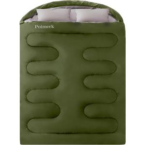 Double Sleeping Bags for Adults Camping with 2 Pillows Queen Size
