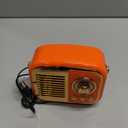 Retro Bluetooth Speaker, Vintage Wireless Speaker,Portable Mini Radio Old Fashion Style for Room Decor Kitchen Desk Bedroom Office,Supports TWS Pairing for iPhone,Android Devices (Orange)