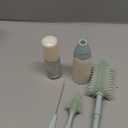 Momcozy Bottle Brush Kit with Push-Press Foam Design - Newborn Essentials Gift, Portable Cleaning Tool for Home & Travel, Baby Bottle Cleaner Brush for Breast Pumps & Nipples, Green