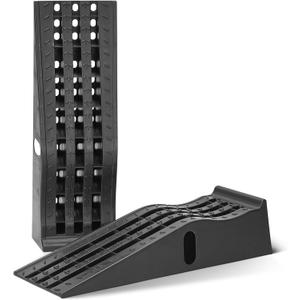 Amazon Basics Automotive Loading Ramp, Textured Traction Surface, Black, 2 Pack