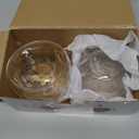 Godinger Double Wall Heart Mug, 8oz, Set of 2 - Insulated Glass Coffee Cups