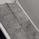 OLANLY Bathroom Rugs 30x20, Extra Soft Absorbent Chenille Bath Rugs, Rubber Backing Quick Dry, Machine Washable Bath Mats for Bathroom Floor, Tub and Shower, Home Decor Accessories, Grey