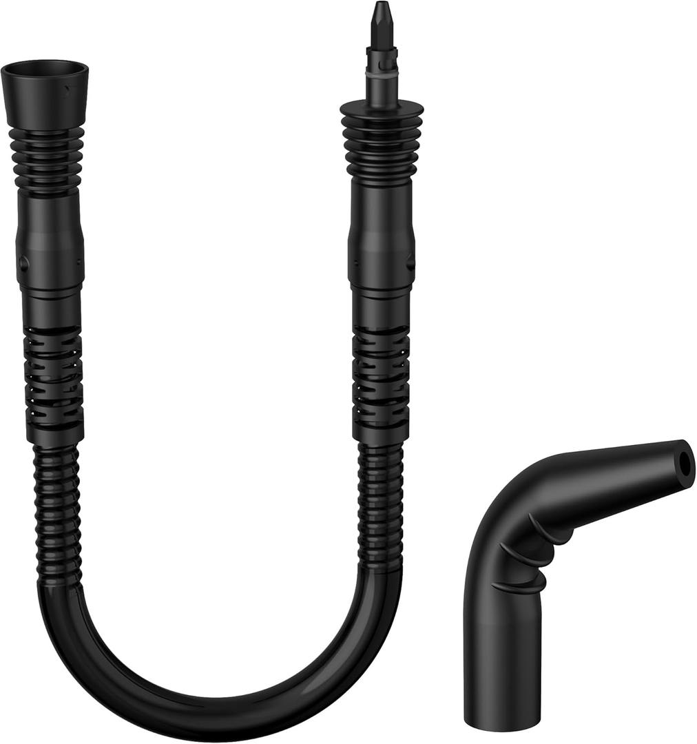 2pcs Accessories of Steam Cleaner, 1 Pcs Extension Hose, 1 Pcs Bent Nozzle