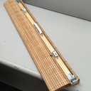 UNISHADES Cordless Bamboo Roman Shades for Windows, Blinds Size (20" W 64" H) Colour (Highfield Teak)