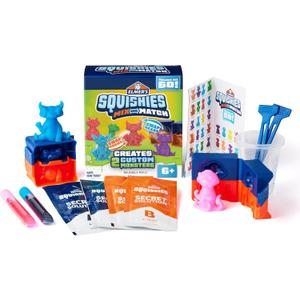 Elmer's Squishies Mix and Match DIY Squishy Toys Kids Crafts Creates 2 Mix and Match Characters 12 Piece Kit