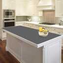 47.3"x23.6" Large Silicone Mat for Kitchen Counter, Heat Resistant Non-Slip Countertop Protector, Waterproof Silicone Craft Mat for Kitchen Island, Dark Gray