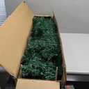 7 ft. PVC Unlit Artificial Slim Pencil Christmas Tree with Stand Home Holiday Decor Green
