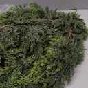 9FT Real Touch Cedar Garland - Artificial Christmas Garland Fake Green Faux Thick and Lush Pine Needles Garlands for Table Fireplace Mantle Holiday Home Indoor Outdoor Decor (1PCS)