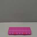[Foldable & Dual Protection] Weekly Pill Organizer 2 Times A Day with Etched Labels, AM PM 7 Day Medicine Container Box, Large Portable Week Travel Pill Case for Daily Medication, Vitamin -Clear Pink