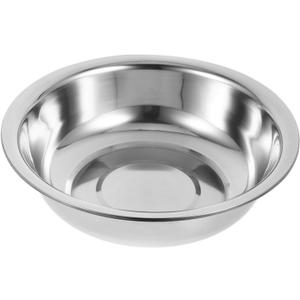 Stainless Steel Basin 10.6 Inch Multi-Use Mixing Bowl for Kitchen Laundry Bathroom Wash Basin for Fruits Vegetables Soup Egg Beating and Foot Soaking