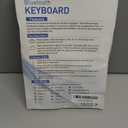 Bluetooth Keyboard for iPad, Rechargeable Slim Portable Wireless Keyboard for iPad Tablets, Compatible for All iOS/Windows/Android System Devices-Black