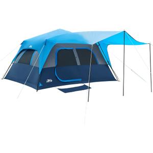 8 Person Instant Cabin Tent, Easy 60 Second Setup Family Tents for Camping, Pop up Camping Tent, Large Waterproof Tents for Outdoor Camping, Spacious Interior, Upgraded Ventilation (Blue)