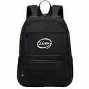 ZJLBDH 25L Classic Backpack, Polyester, Water Resistant, Multiple Front Zippered Pockets, Padded Back, Adjustable Straps (Black) Pack Of 5