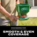 Scotts Whirl Hand-Powered Spreader - for Grass Seed, Lawn Fertilizers, Salt, and Ice Melt, Handheld Spreader Holds up to 1,500 sq. ft. of Product