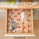 Shelf Liner, Non-Adhesive Waterproof Drawer Liner, 23.6"x240" Strawberry