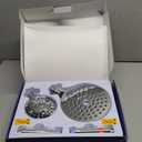 Dual Filtered Handheld Shower Heads Combo, HOPOPRO 15-Mode High Pressure Rainfall Showerheads Combo Set with Filter, for Hard Water, Removes Chlorine, Improves Skin Hair Condition, Modern Chrome