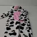 Unisex Kids Animal Costume Soft Flannel Halloween Christmas Cosplay Pajama Jumpsuit for 130