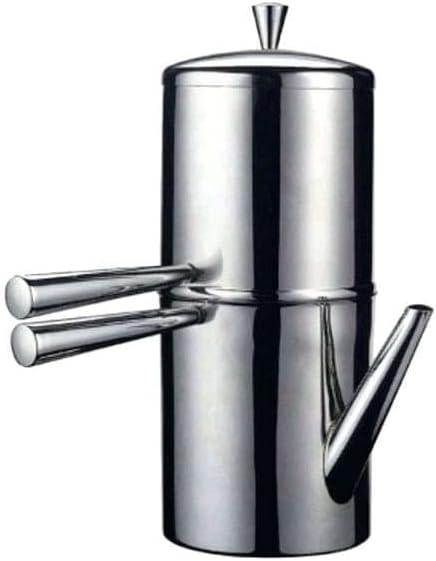 Ilsa Stainless Steel Neapolitan Drip Coffee Maker with Spout, 9 Cup