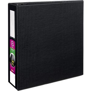 Avery Durable View 3 Ring Binders, 4" One Touch EZD Rings, 1 Black Binder (08802)