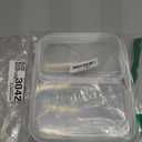 4 pcs Clear Zipper Pouches,Hard Shell Zipper Case, Toiletry Bag for Travel, CLear Diaper Bag, Toiletry Pouch, Travel Organizer, Cosmetic Bag,Toy Storage Bins (M+3S) (White)