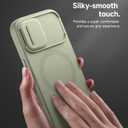 SURITCH for iPhone 17 Case with Camera Control Cover, Camera Slide Cover and Adjustable Kickstand, Compatible with MagSafe, Shockproof Bumper Protective Cases 6.3 Inch, Green