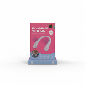 NECK FAN RECHARGEABLE 2PCS, White