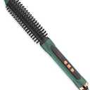 Amazon.com : BANGMENG Mini Thermal Round Brush, 1/2 Inch Barrel Volume Heat Styling Brush for Men and Women Short Thin Curly Straight Hair, Heated Curling Iron,12 Temperature Setting (1.1 Inch with Bristles) : Beauty & Personal Care