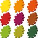 Kisston 360 Pcs Leaf Cutouts Paper 3.9 Inch Fall Cutouts for Bulletin Board Autumn Colored Maple Leaves Shaped Die Cuts for Thanksgiving DIY Craft Projects Classroom Decor