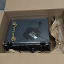 CD Player with Built-in Speakers Bluetooth Retro Portable CD Players for Home Music Player with Remote Control Headphone Jack Walnut Brown