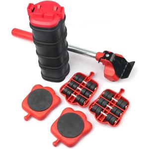 Furniture Moving & Lifting Tool Set, 13 Piece Movers with 360 Swivel Wheels, Lifter for Bed, Sofa, Heavy Appliances, Home & Professional Use, Supports Upto 600 lbs NOT Suitable for Carpets