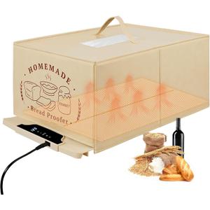 Bread Proofing Box with 85-200F Temp Control & 12H Timer, Full-Surface Fast Heating Silicone Sourdough Warming Mat for Sourdough, Baking, Yogurt, Kombucha, and Daily Home Use(Medium)