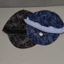 Fullsheild Reversible Welding Cap Flame Resistant CAT 2 Protective FR Welder Hats 6 Pannel Lightweight Printed for Men Women (7, Paisley Black & Blue-2pcs)