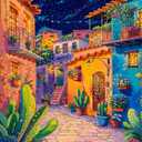 XSJDBYYQ Paint by Numbers Kit for Adults Beginner,Street Oil Painting Kit Adult Paint by Number Kits on Canvas, Paint by Easy Acrylic Painting Home Wall Decor 12x16 Inch